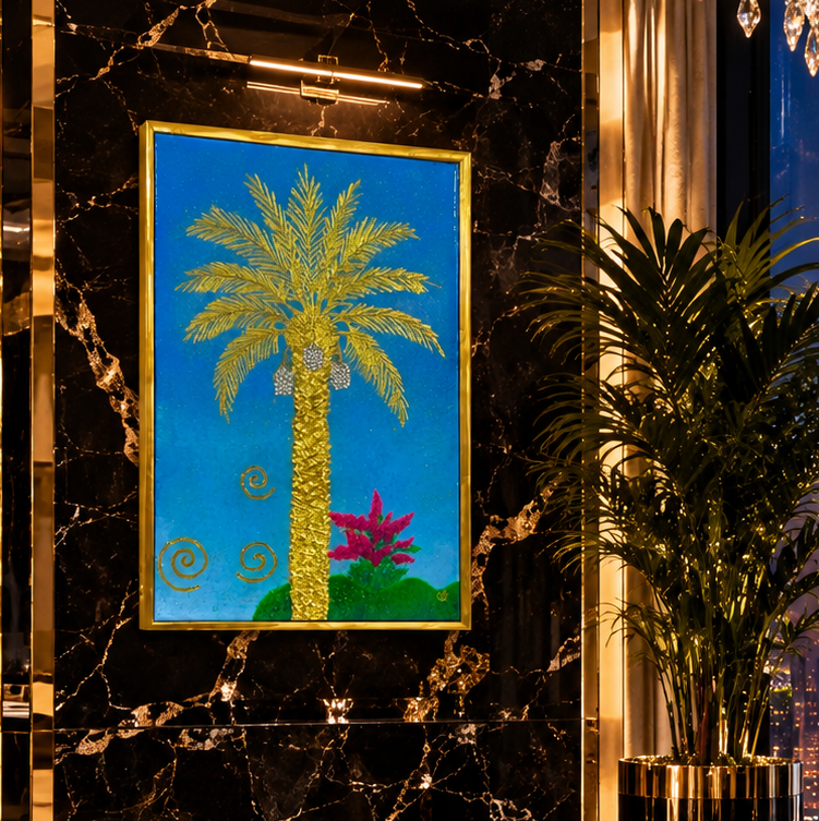 Golden Palm Beneath a Marmalade Sky | GP-08