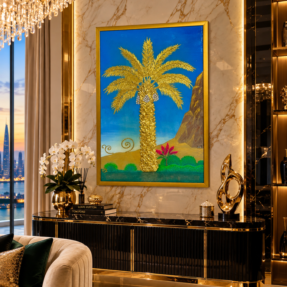 The Golden Palm, Mount Uhud & Bougainvillea | GP-06