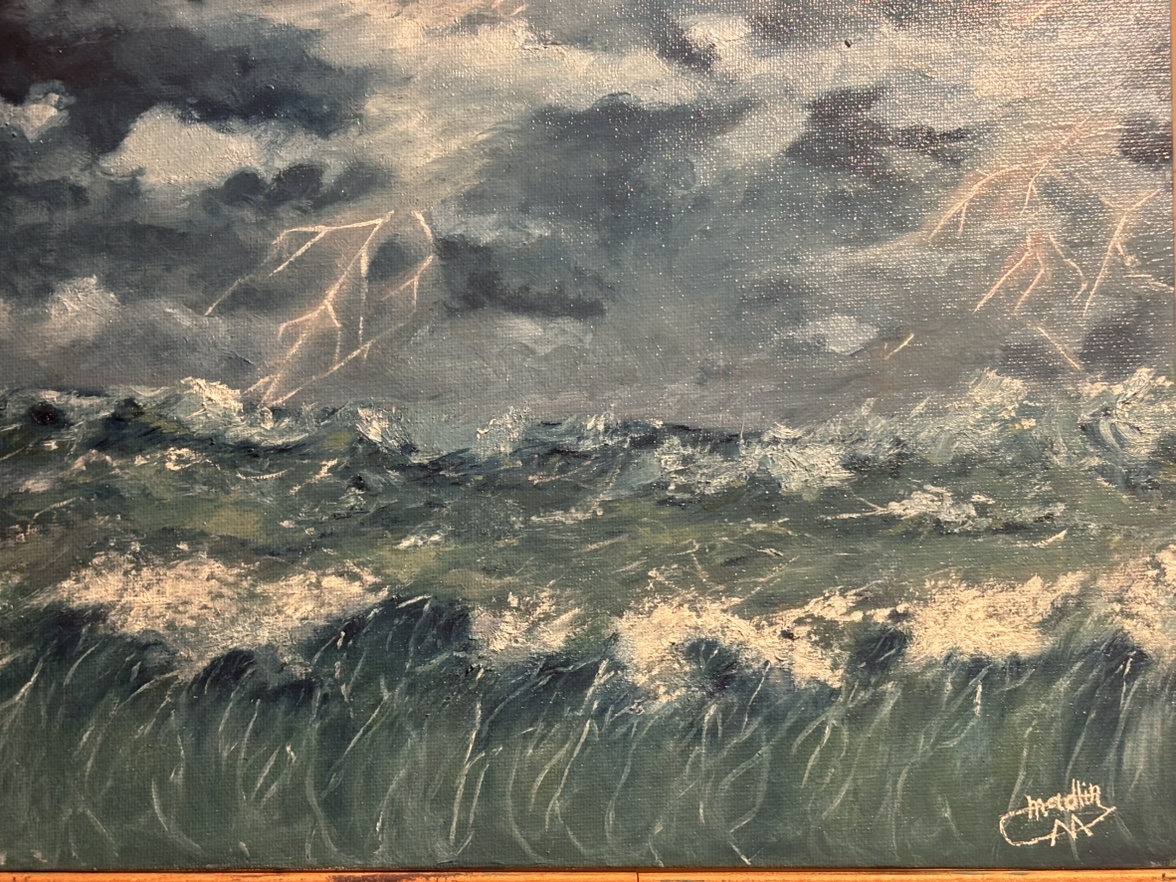 When lightning meets the sea.