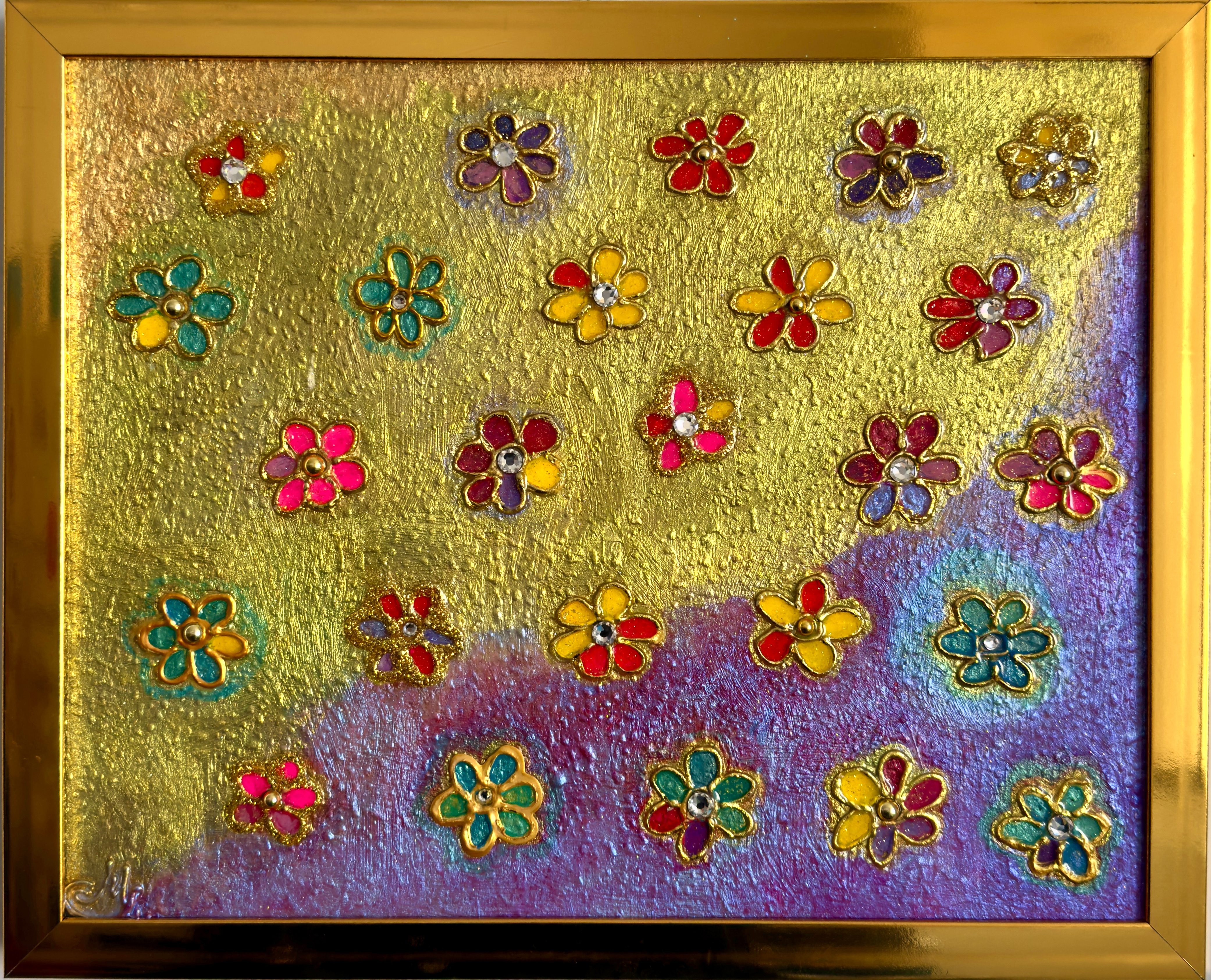 "زهور الحجاز على خلفية أُحد" // "Hijazi Flowers with Uhud in the Background"