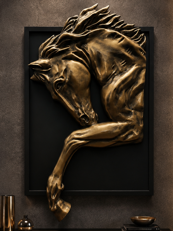 horse bas-relief